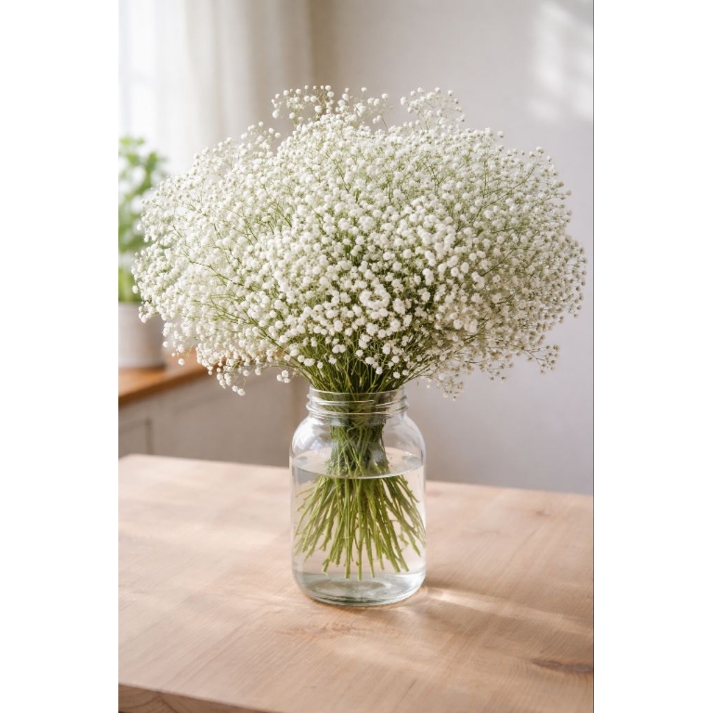 Bunga Baby Breath Potong Segar Dekorasi