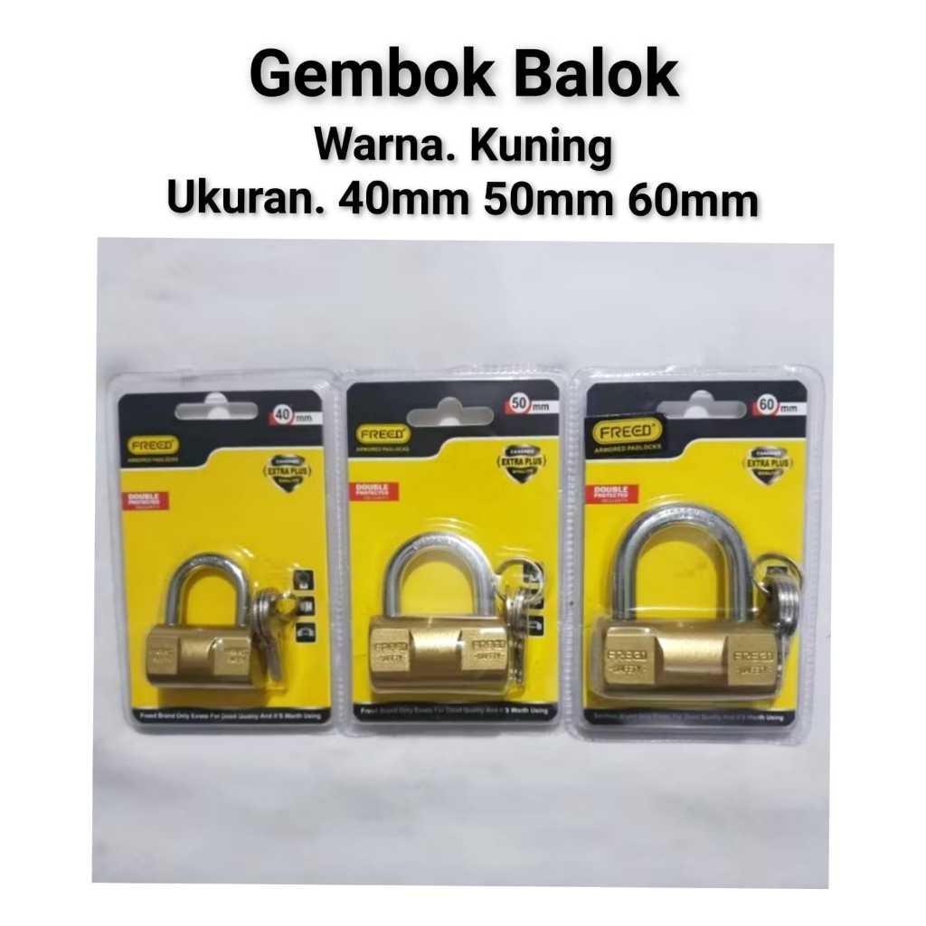 Gembok Balok Bantal Bulat Pagar Kuming Kunci Gerbang