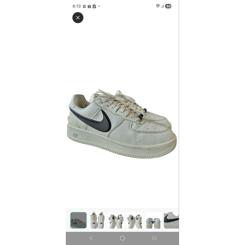 Nike Air Force 1 white Nike ambush outsole size 44 insole 280