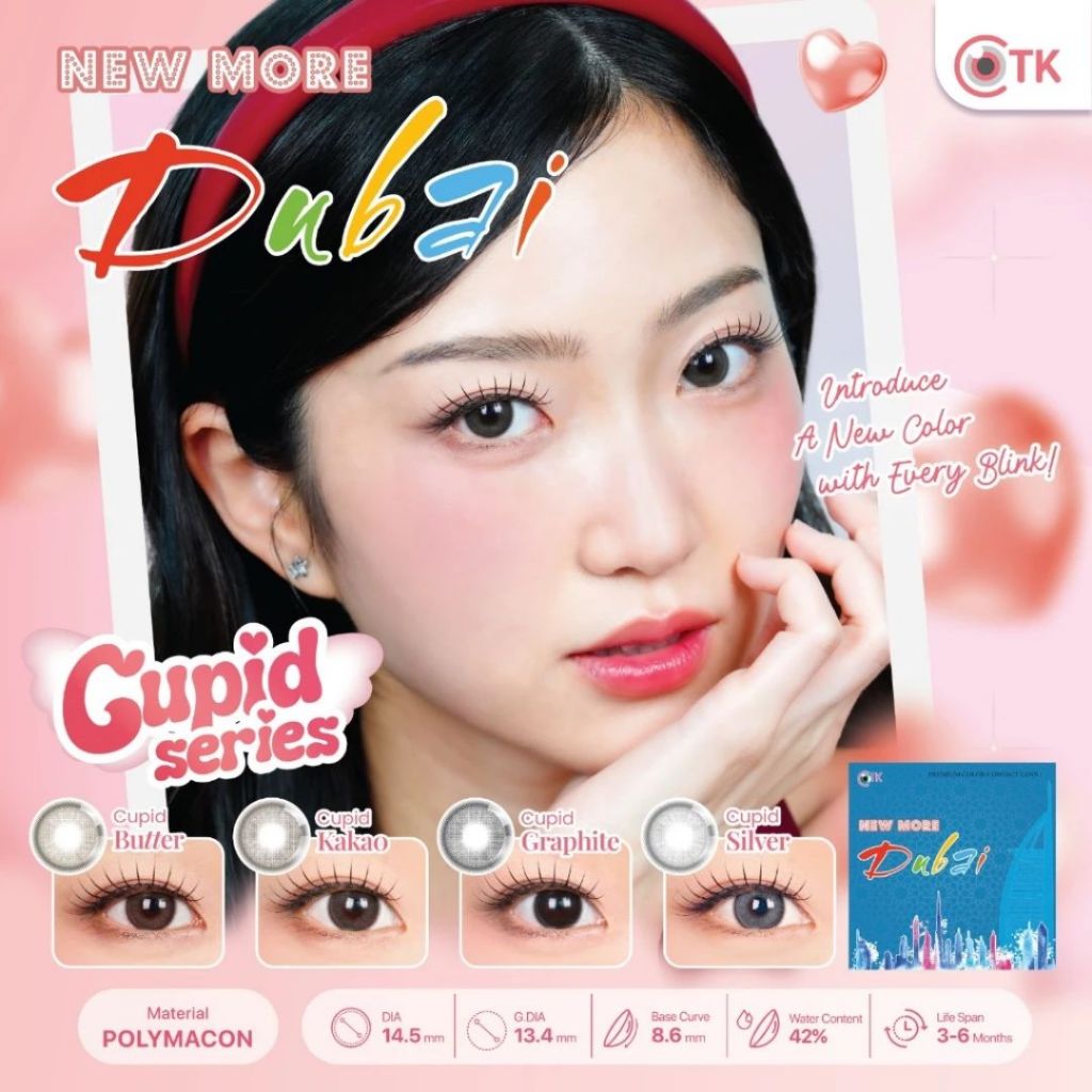 Softlens NEW MORE DUBAI 14,5 MM CUPID SERIES Normal By CTK / More Dubai By CTK / Jual Softlens Makas