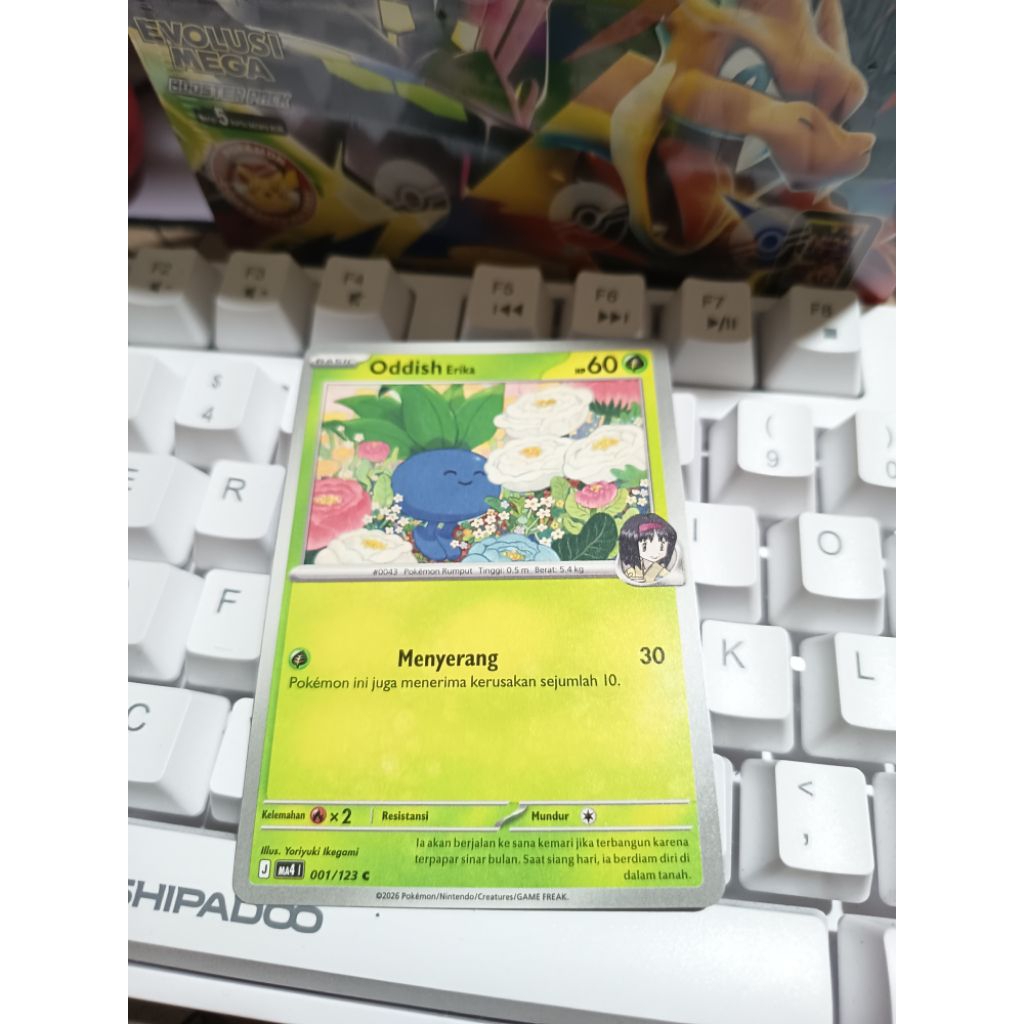Oddish Erika 001/123 C - Pokemon TCG Indonesia