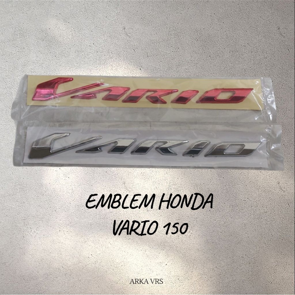 Emblem Motor Honda Vario 150 / Emblem Motor Honda Vario 150 Logo Timbul 3D / Emblem Motor Honda Vari
