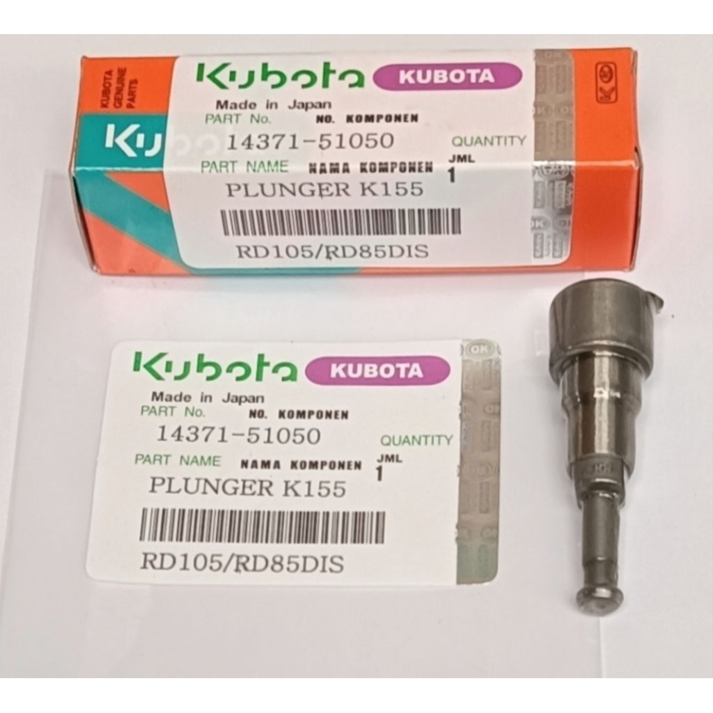 Plunger K155 Kubota RD85 DI-1/2S, RD105 Kubota