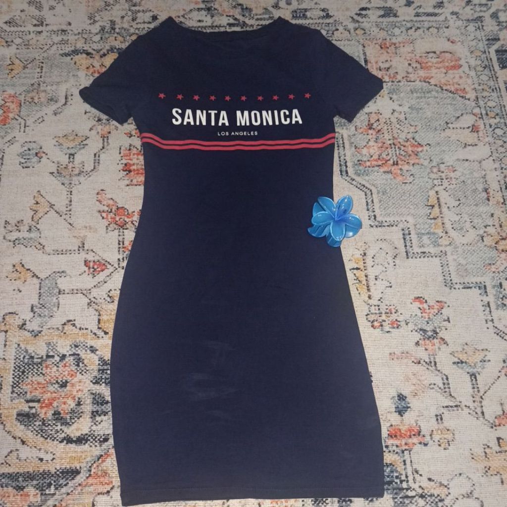 Preloved Santa Monica Navy Bodycon Dress