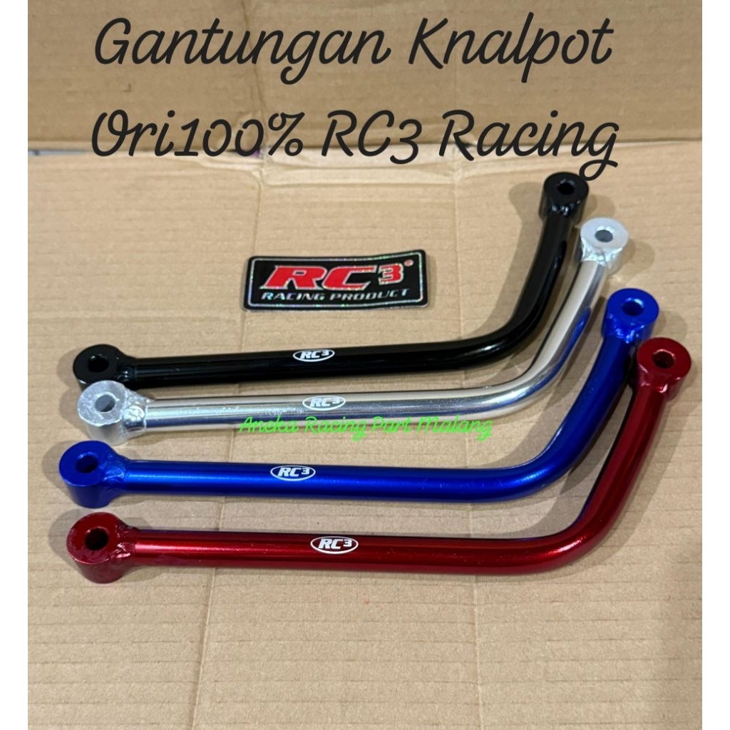 BRACKET GANTUNGAN KNALPOT ORI100% RC3 RACING UNIVERSAL FU NINJA JUPITER VIXION TIGER RX KING MX RXK 