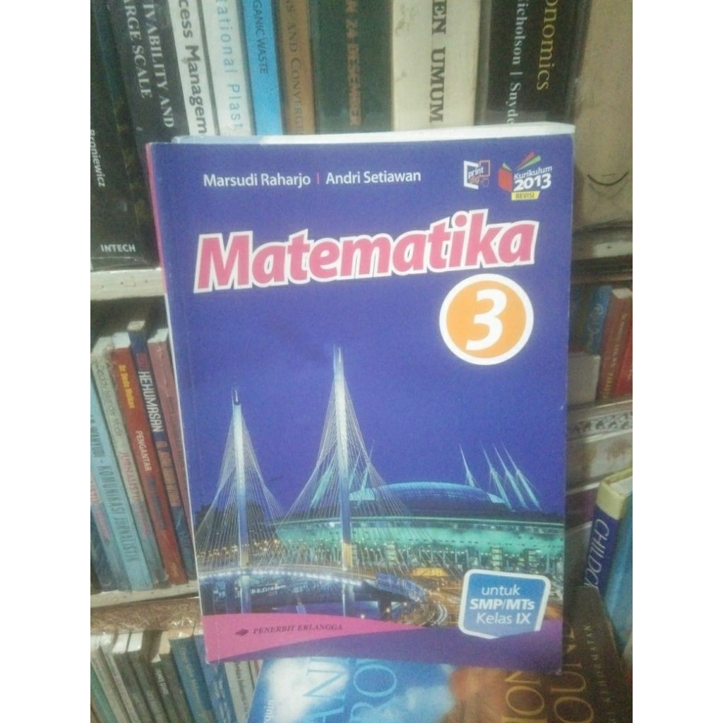 buku matematika kls ix smp erlangga bekas