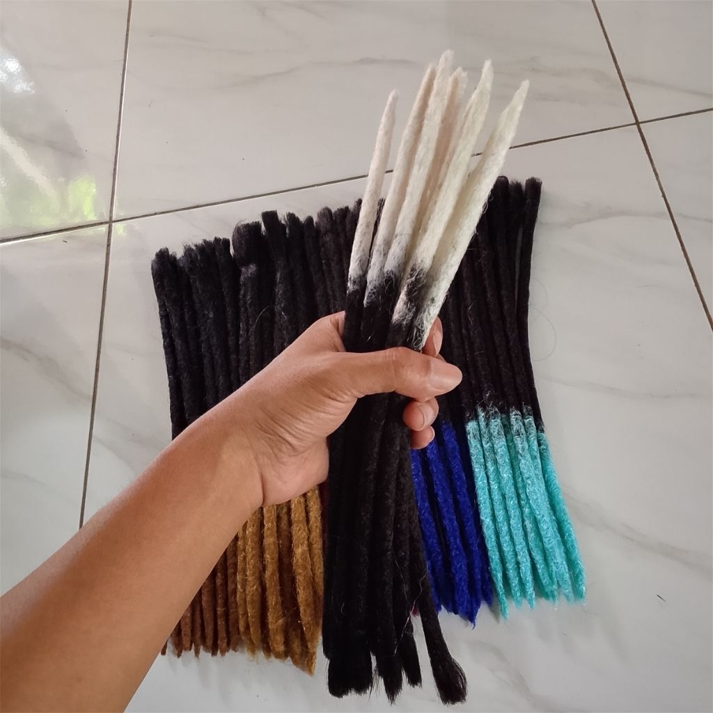 Rambut Gimbal Satuan atau Batangan 35cm, Rambut Gimbal Sintetis panjang 35cm, Rambut gimbal Sintetis