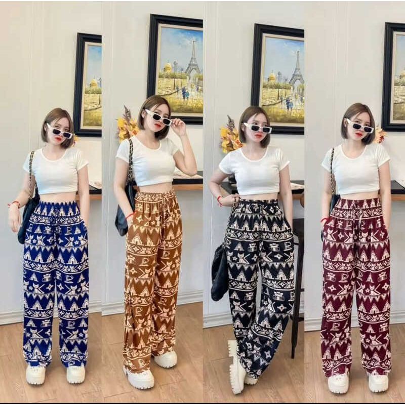 FZRCK Official Celana Kulot Motif Gajah Best Seller Bisa Cod Ukuran Jumbo Katun Rayon