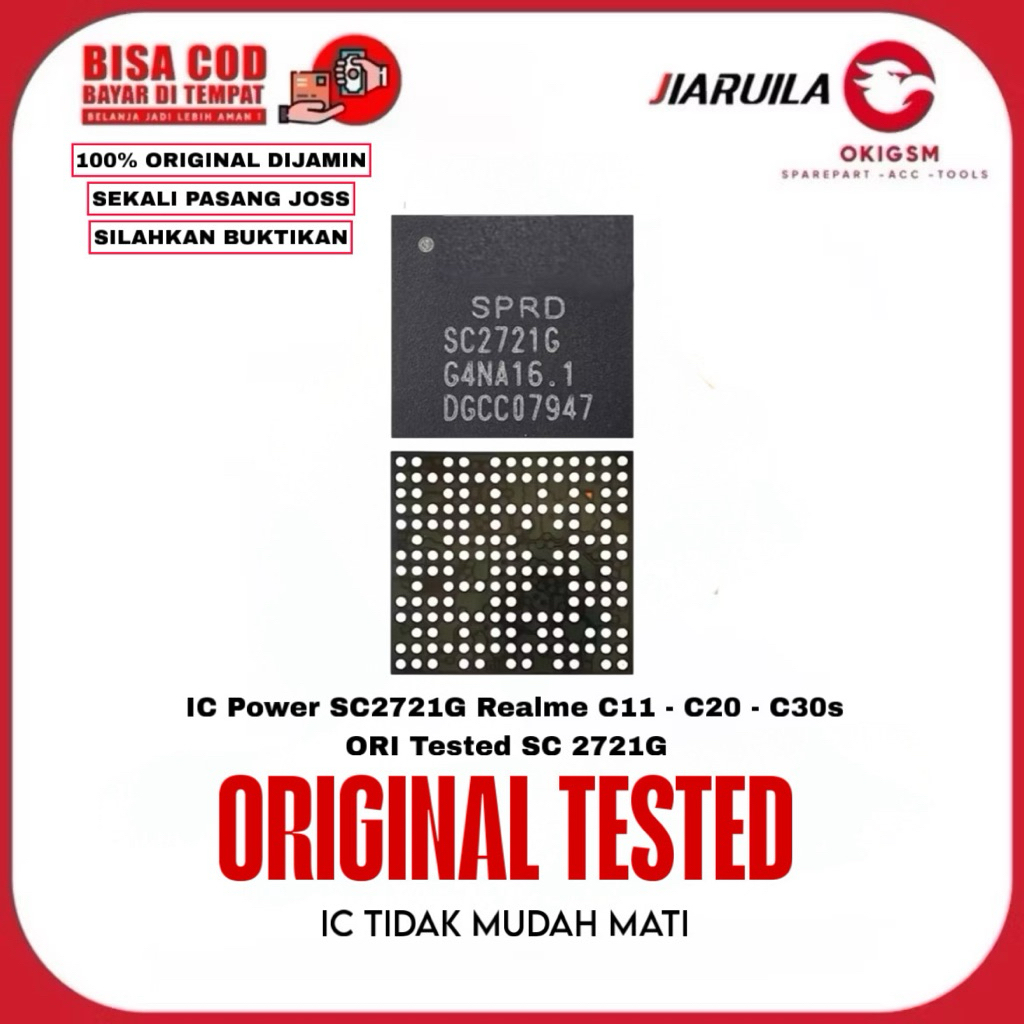 IC Power SC2721G Realme C11 - C20 - C30s ORI Tested SC 2721G