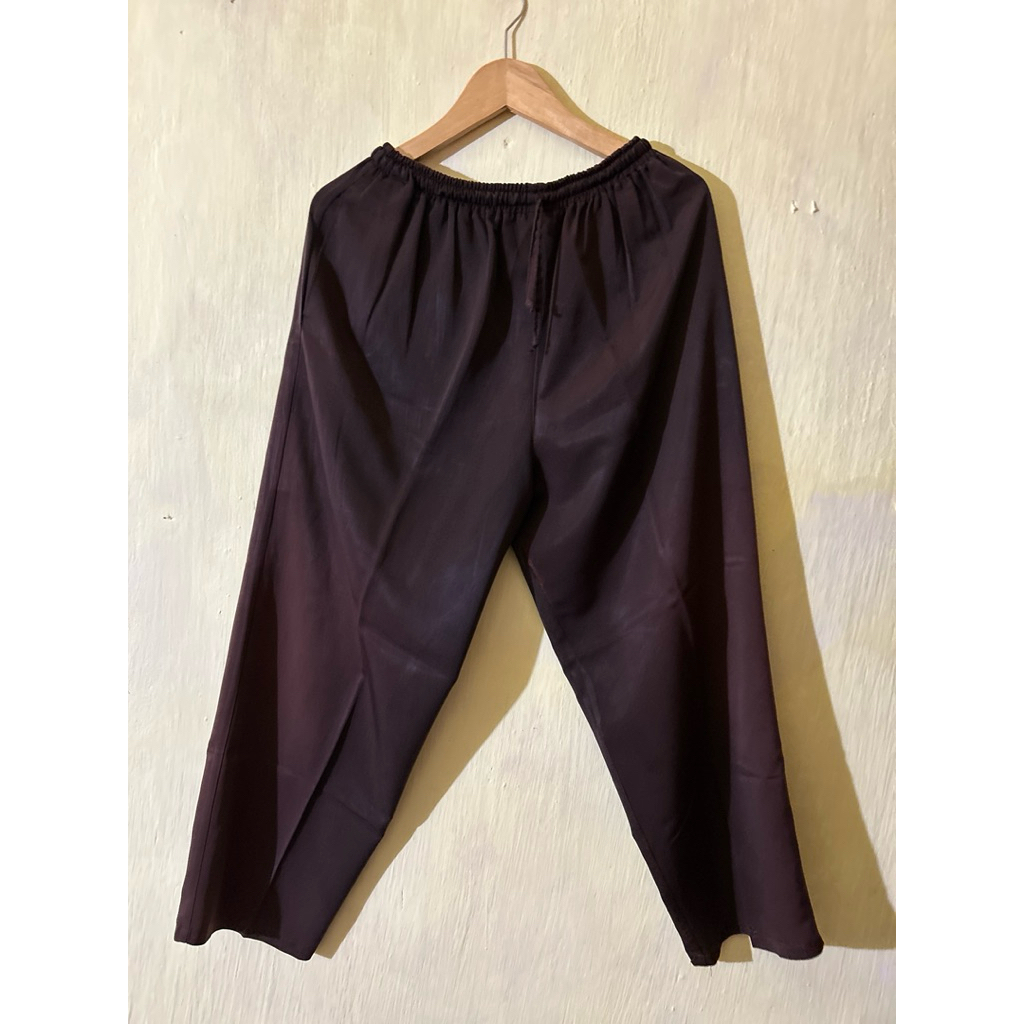 Celana Bahan Coklat Gelap Wanita | Celana Wanita Kerja Warna Coklat