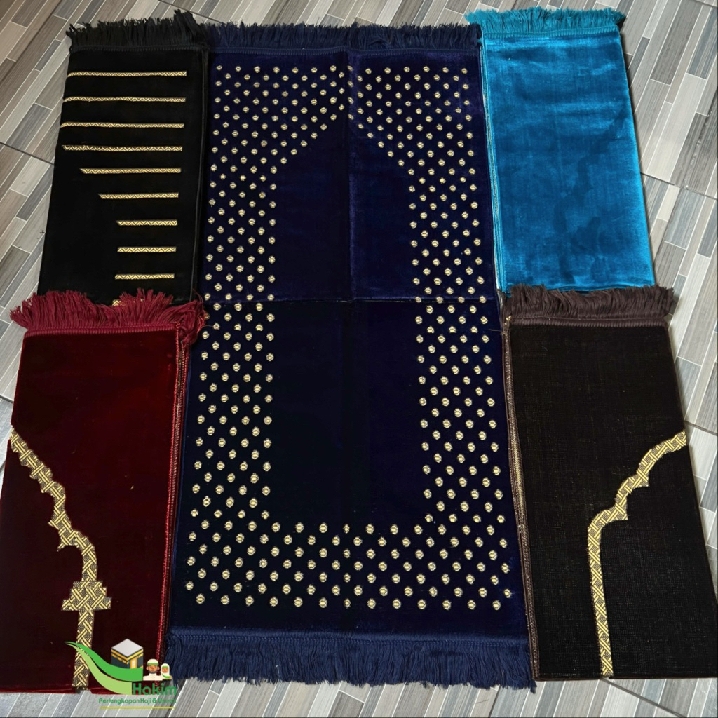Sajadah Polos Turkey Midi/Tanggung 55x110cm Bludru Tebal & Halus Sajadah Ar-Rahman Polos Turki Full 