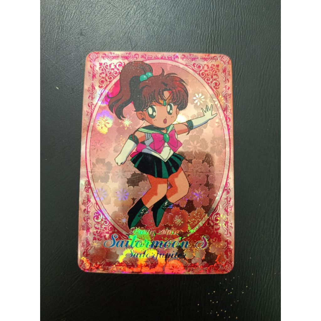 Kartu Sailor Moon S Vintage - Sailor Jupiter (Floral Prism Card Original 90s)
