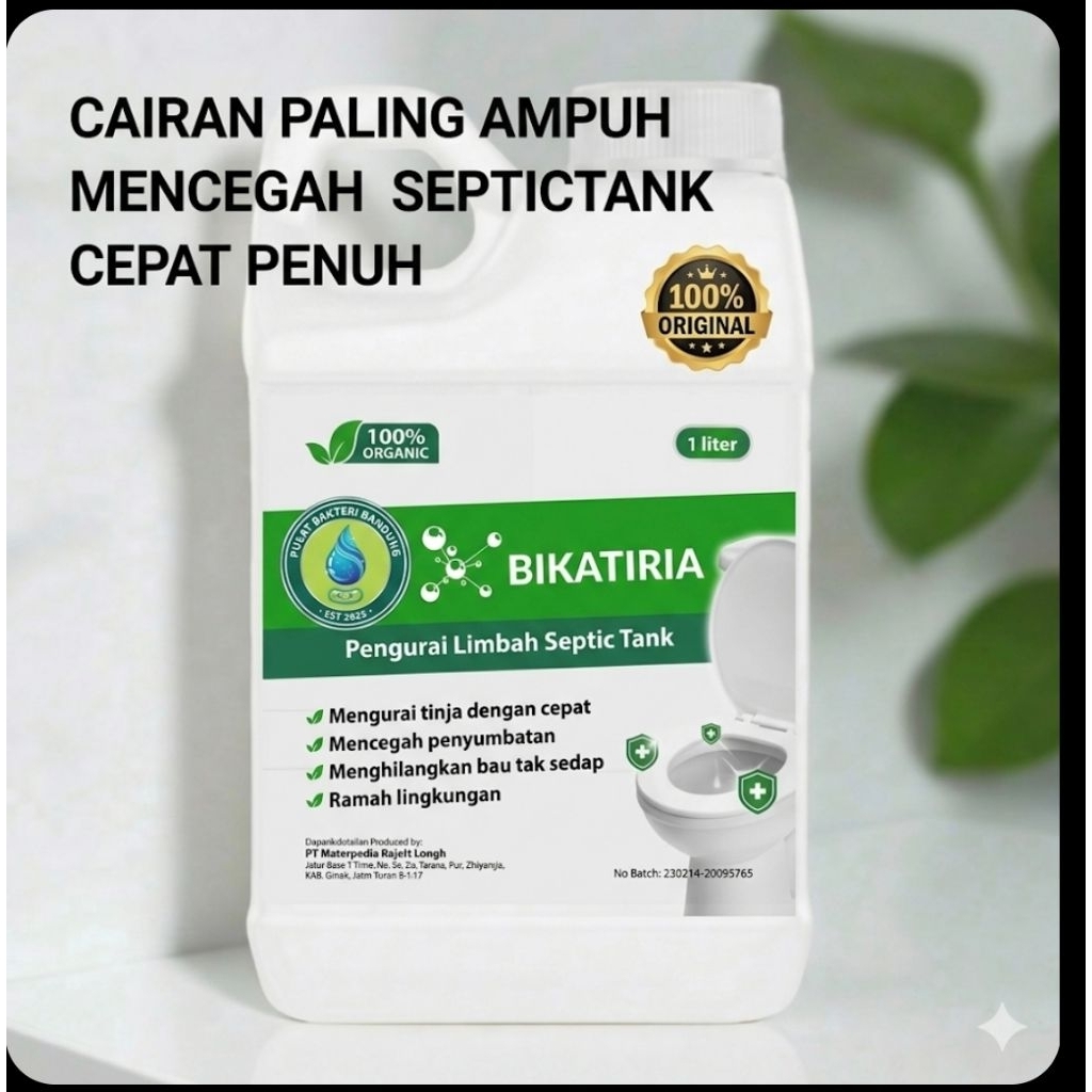 BIKATIRIA BAKTERI PENGURAI TINJA SEPTIC TANK BWST-05 Bakteri Pengurai Limbah Septic Tank