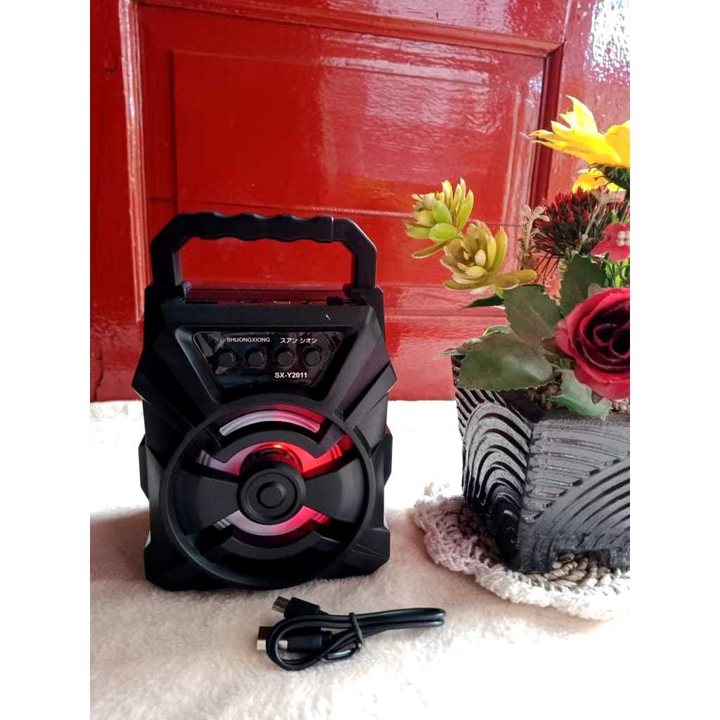 Speaker Bluetooth Portable SHUANGXIONG 1200 mAh 3 Jam Support BT, USB, TF [Grandbazaar22]