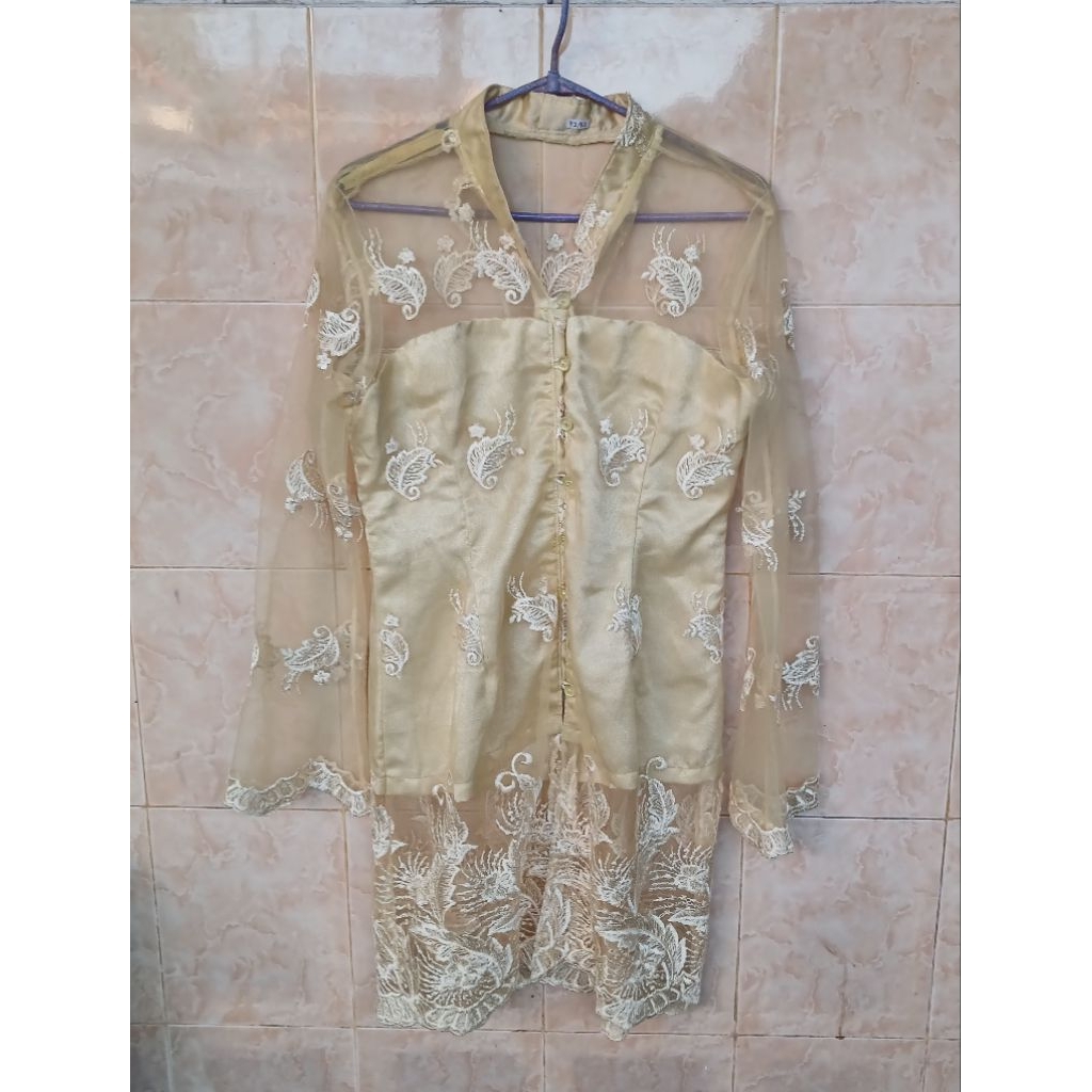 Atasan Kebaya Tile Bordir Preloved