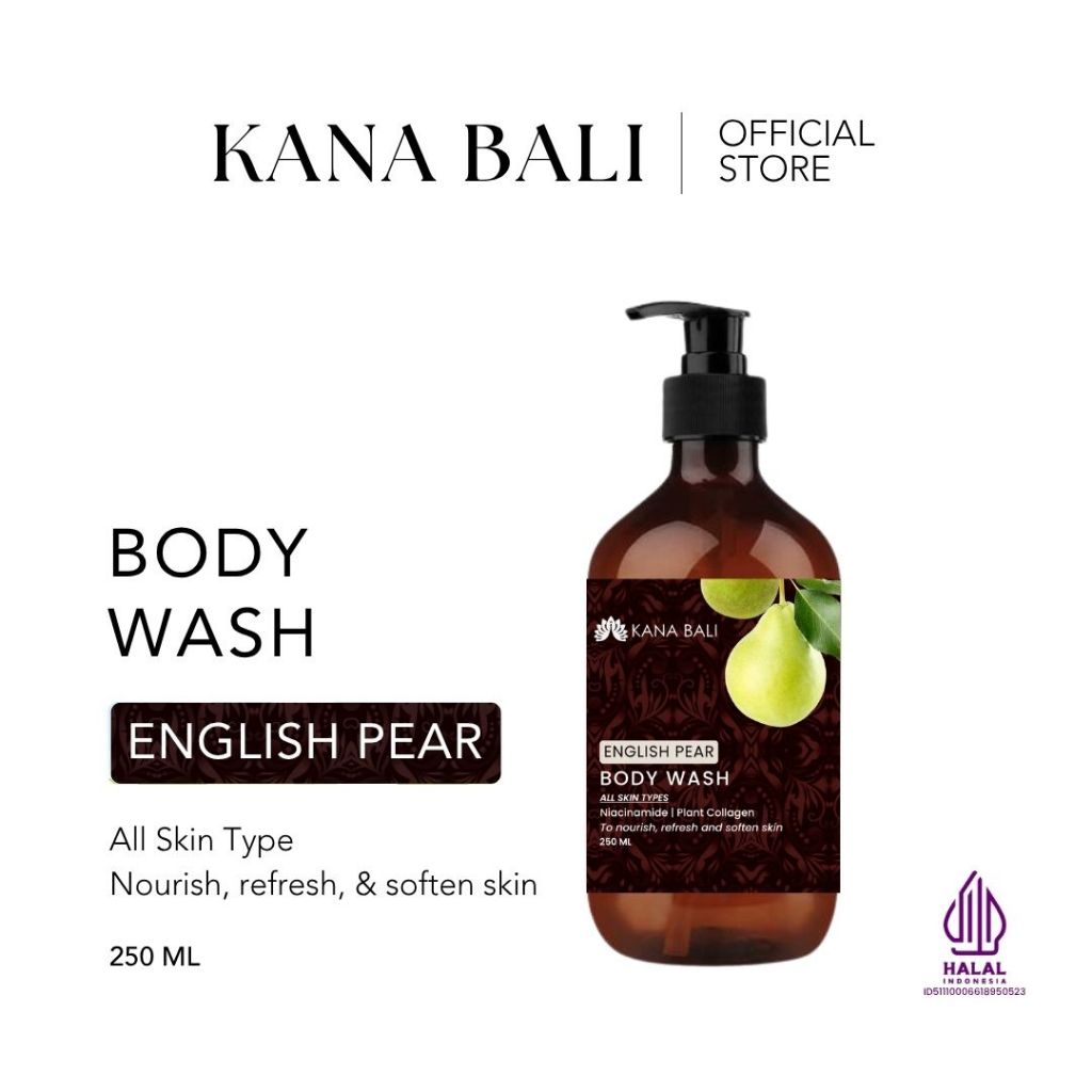 Kana Bali Nourishing Body Wash English Pear - Sabun Mandi | Sabun Cair