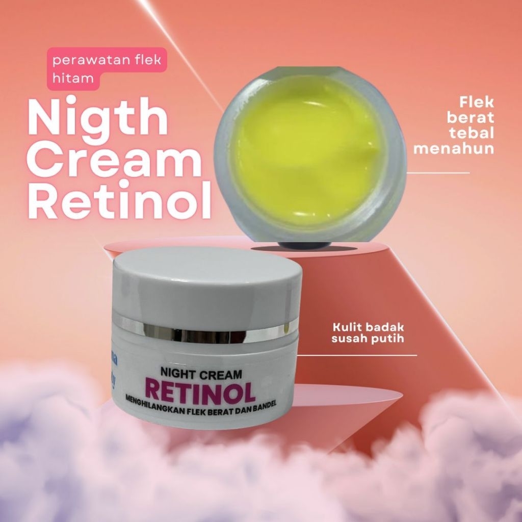 cream malam Retinol untuk flek berat