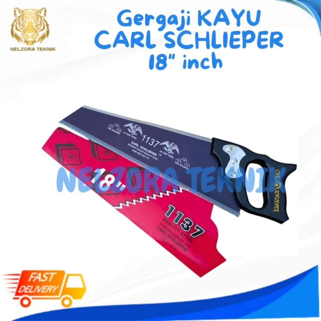 GERGAJI KAYU CAP MATA ORIGINAL CARL SCHLIEPER 18 INCH