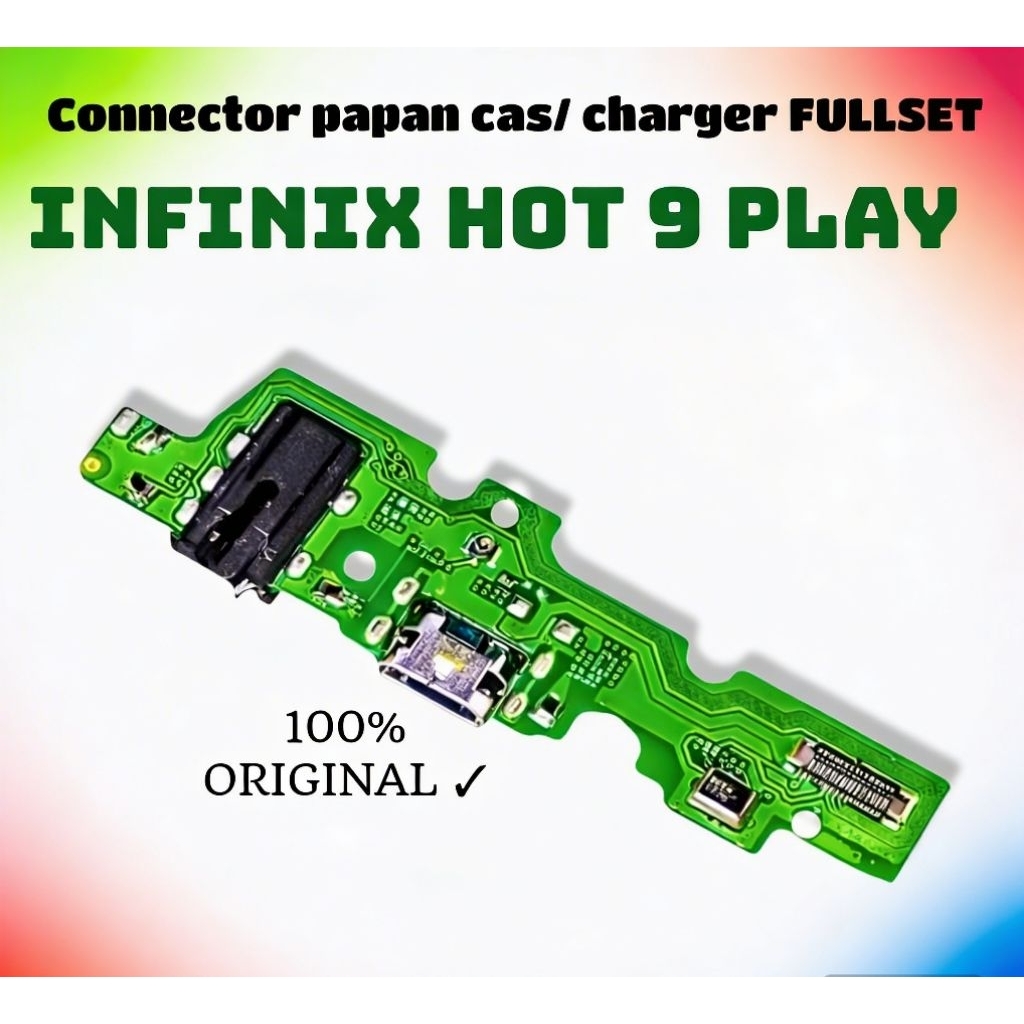 Papan cas Hp Infinix hot 9 Play /hot 10 / hot 11 Play Original pengganti konektor charger FULLSE