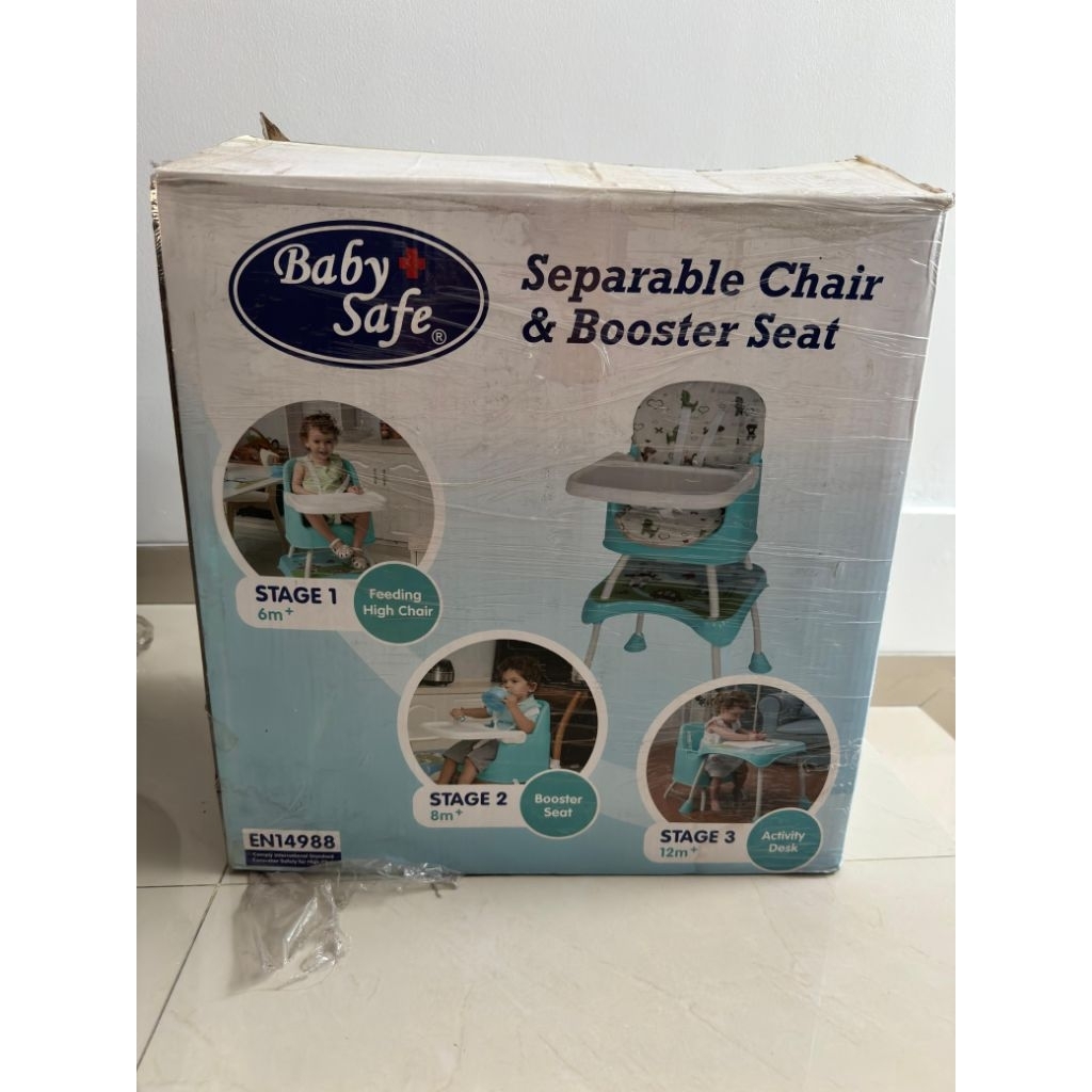 Babysafe Separable High Chair and Booster Seat Preloved - Kursi makan bayi