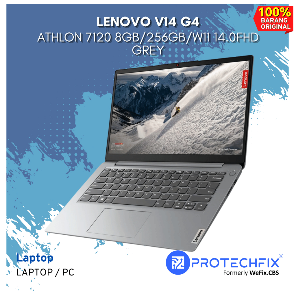 LENOVO V14 G4 ATHLON 7120 8GB/256GB/W11 14.0FHD GREY
