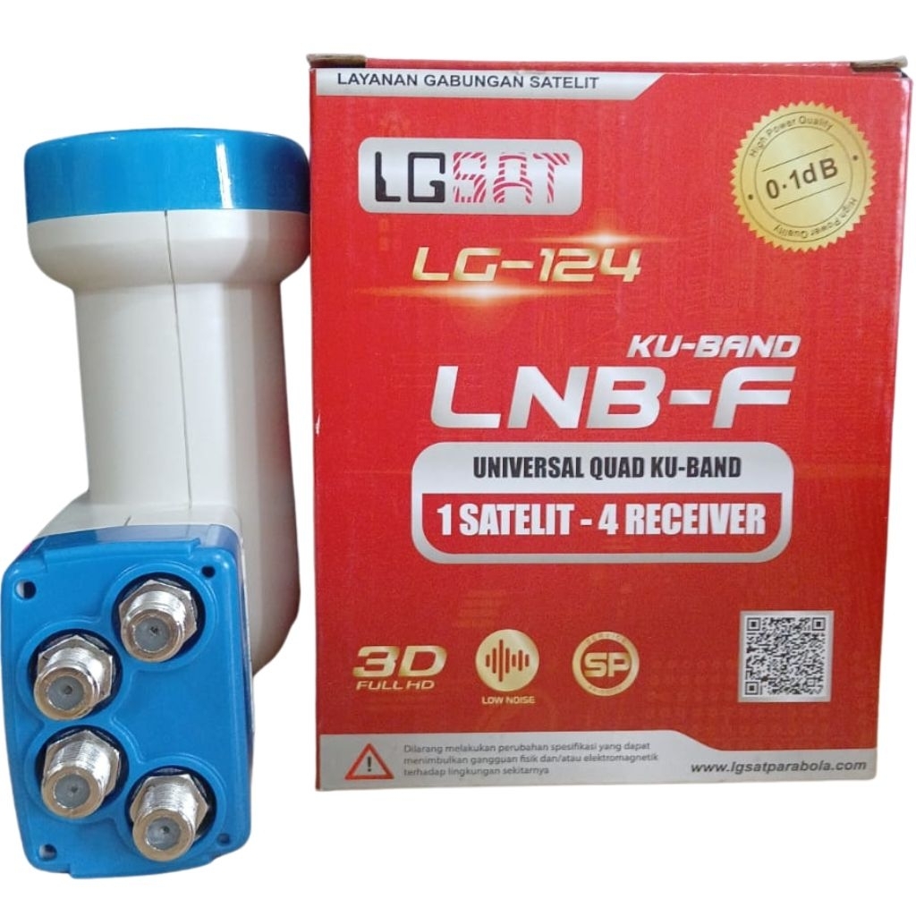 Lnb Kuband Lgsat 104 ( 1 Satelit/Parabola Untuk 4 Receiver/Tv)