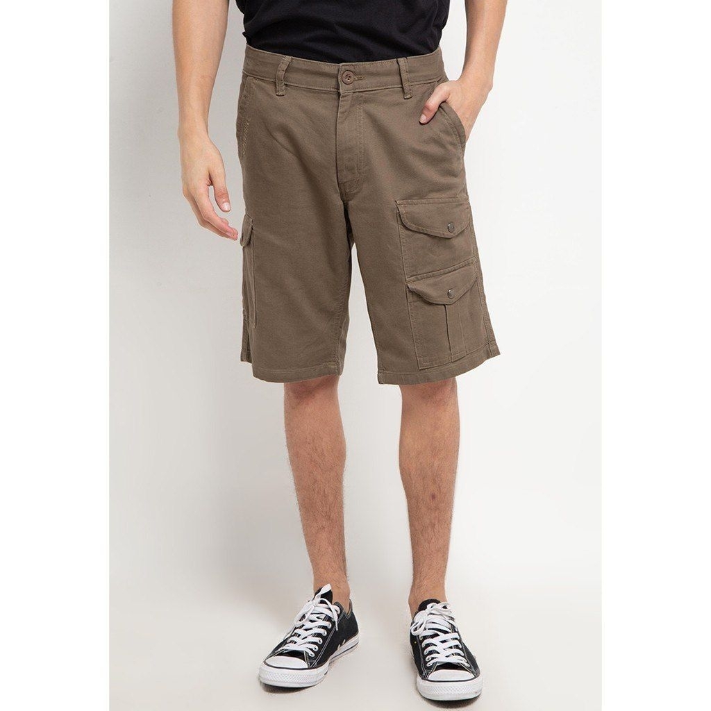 Spyderbilt Celana Pendek Cargo Boxin Planet Surf DARK BROWN