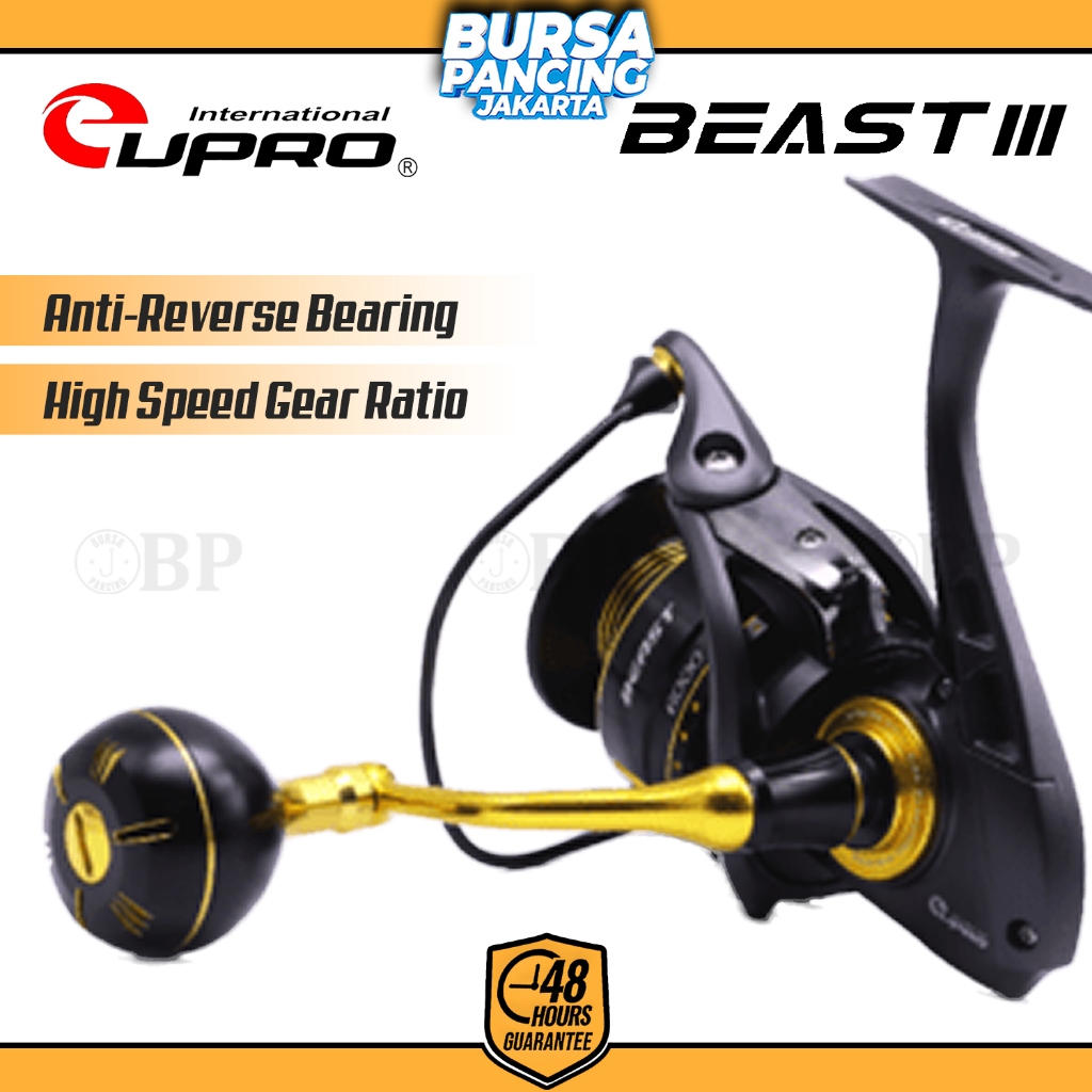Eupro Reel Spinning Beast III 3000 - 6000 12+1BB Spinning Full Metal Body Saltwater