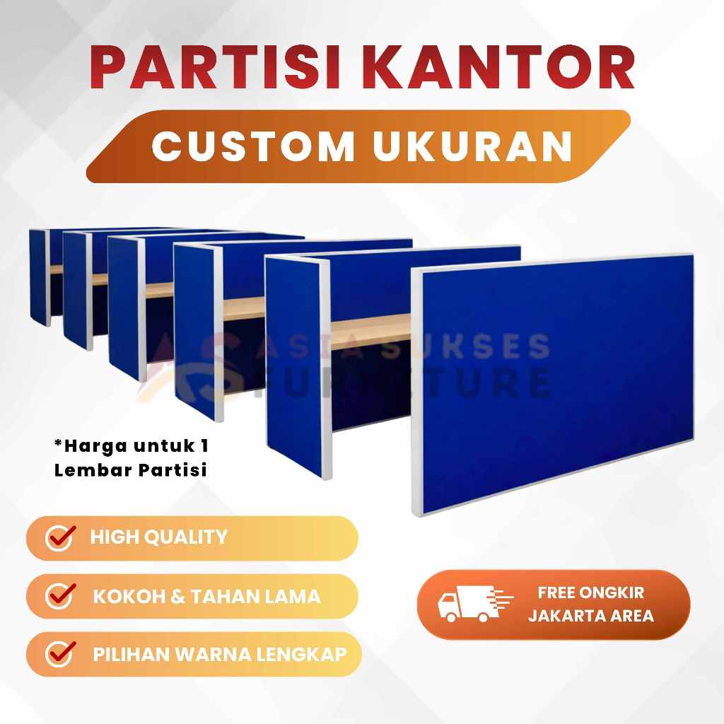 Partisi Kantor Partisi Kubikal Partisi Meja Sekat Kantor Workstation Custom Modern Minimalis