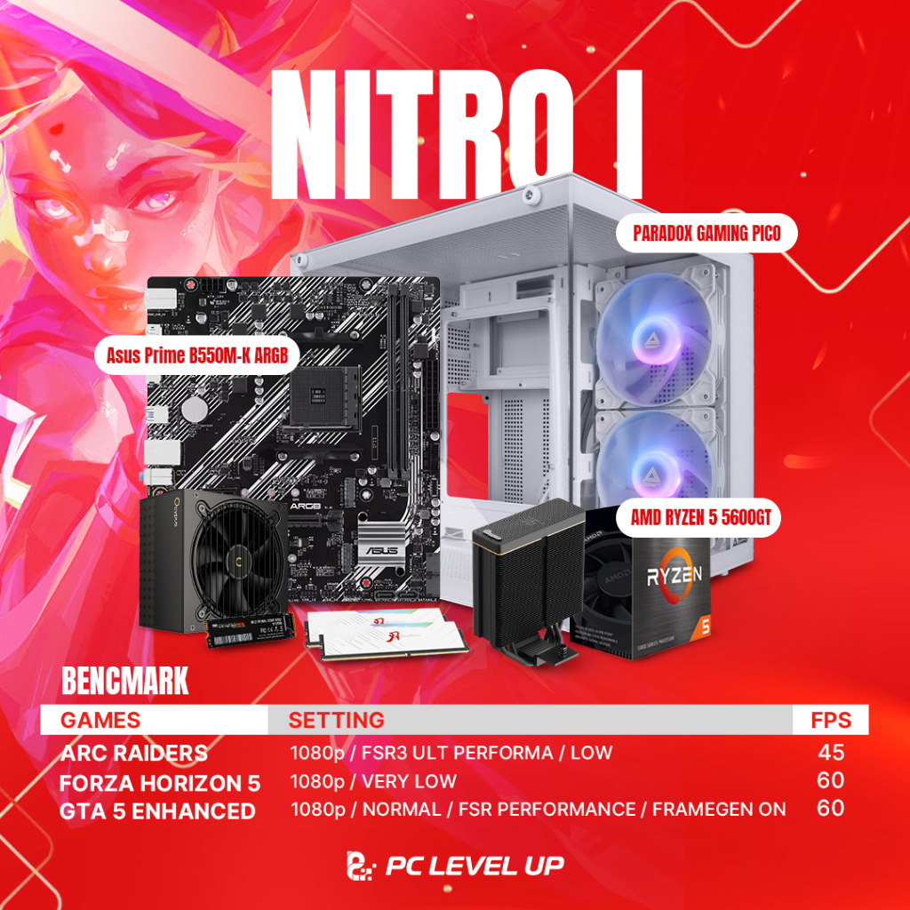 PAKET PC GAMING 8 JUTAAN AMD RYZEN 5 5600GT RAM 16GB | Paket PC NITRO I