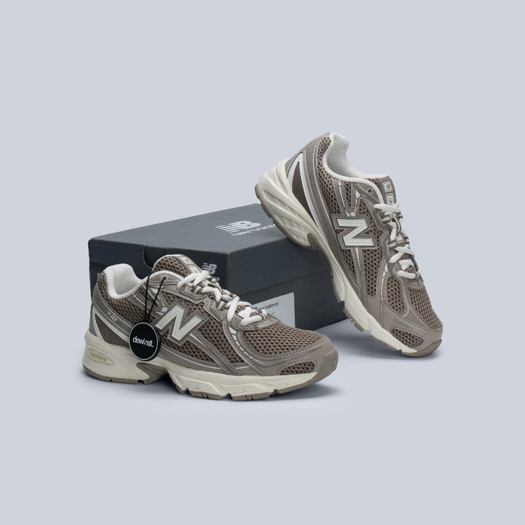 New Balance 740 Bungee Lace Brown Beige GS