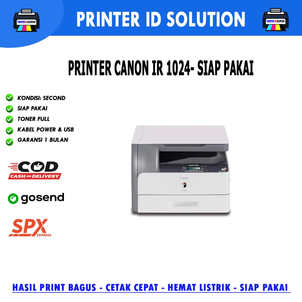 Mesin fotocopy printer canon ir 1024