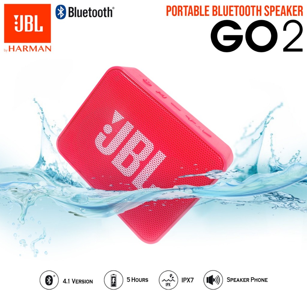 JBL GO2 Bass Speaker Bluetooth MINI GO2 Wireless Portable Support Aux/FM/USB/MEMORY