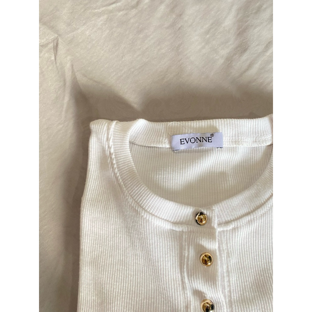 [preloved] Woman Top Cardigan EVONNE White All size