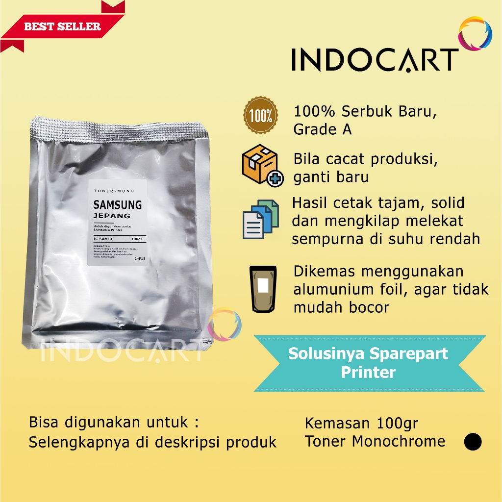 Serbuk Toner Jepang MLT-D358S D119S 1610D3 D108S-Samsung SL-M4370 ML 1610 1640 2240