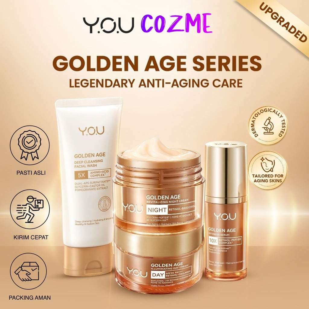 YOU Golden Age Skincare Series | Facial Wash | Serum | Day Cream | Night Cream