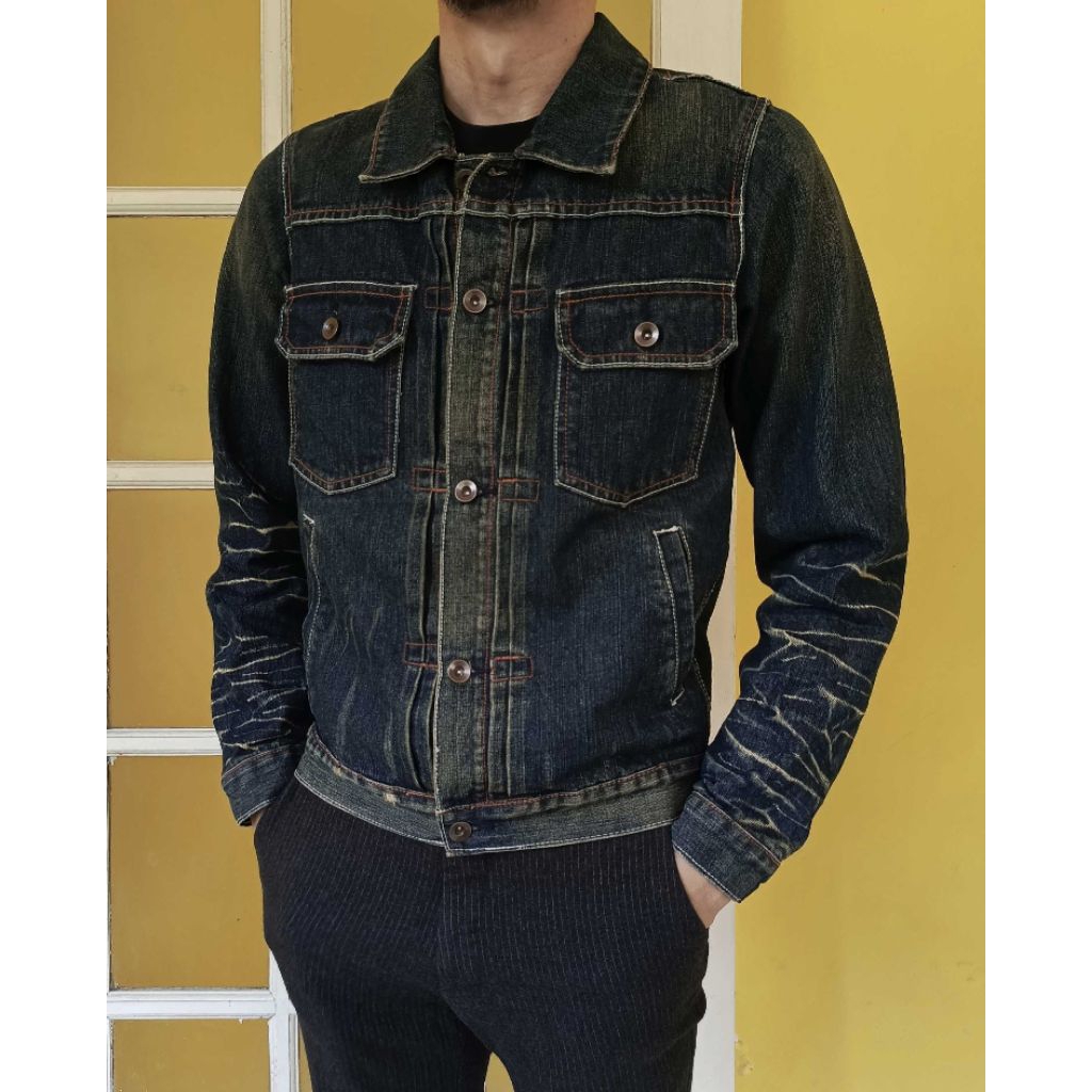 Jaket Jeans Denim VIBGYOR Japan Streetwear