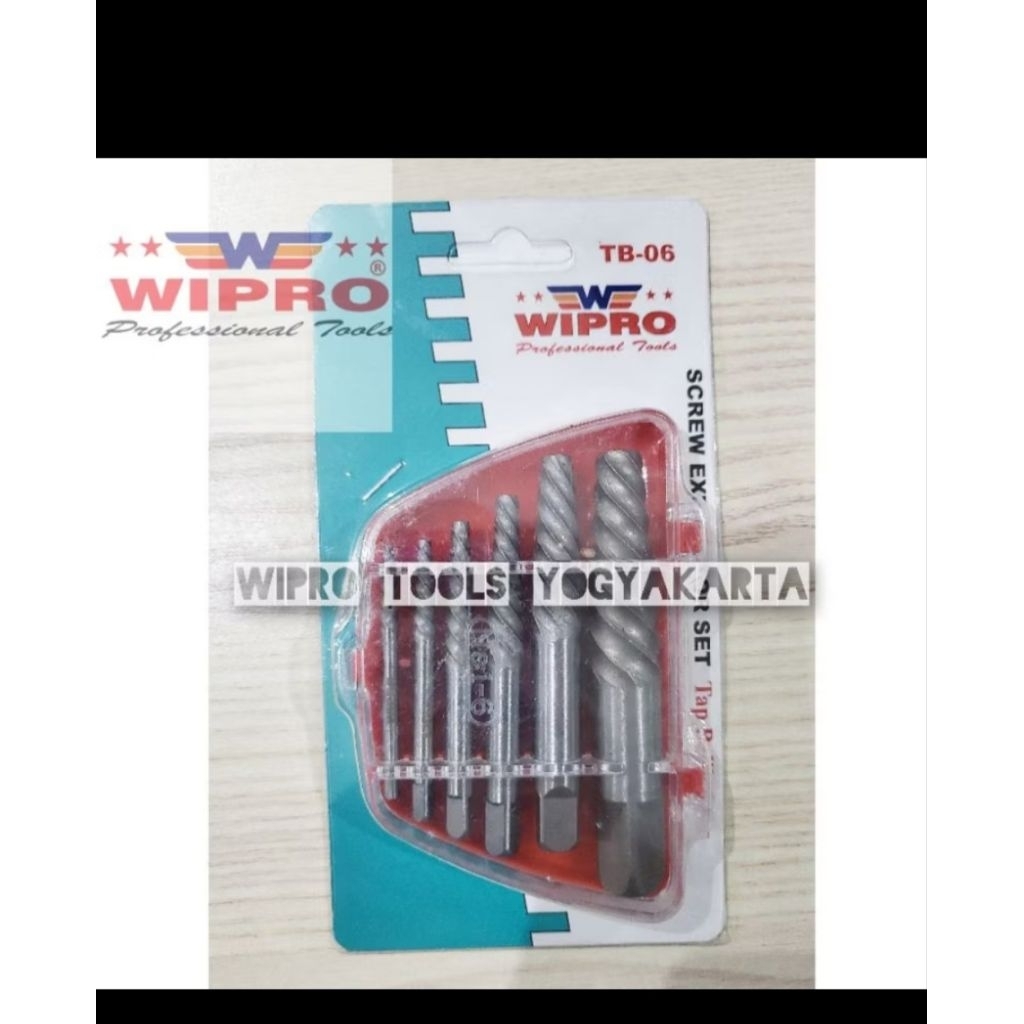 Wipro Tap Balik Set 6 Pcs TB-06 / Alat Untuk Mencopot Baut Di Dalam / Tab Balik Ulir