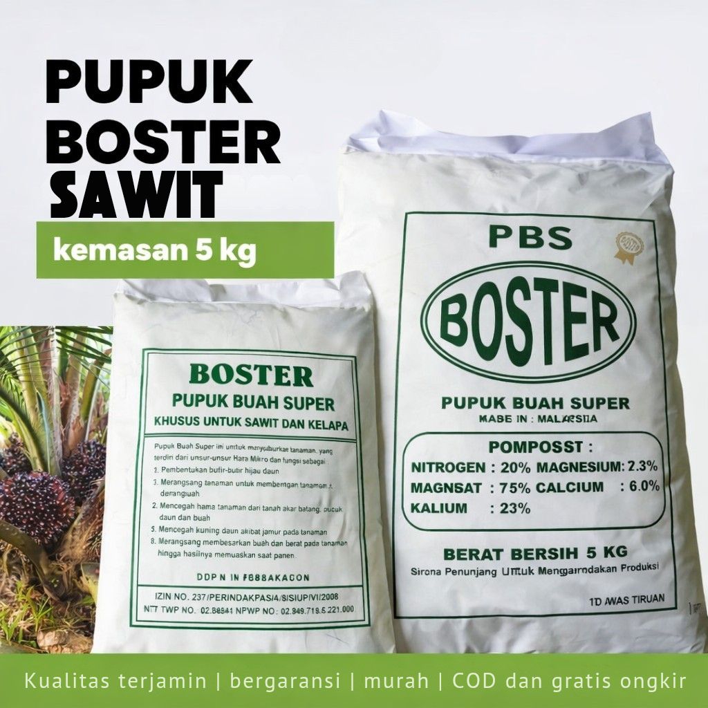 Pupuk Booster 5KG Mantap  Sawit Subur, Kopi Lebat, Hasil Melimpah