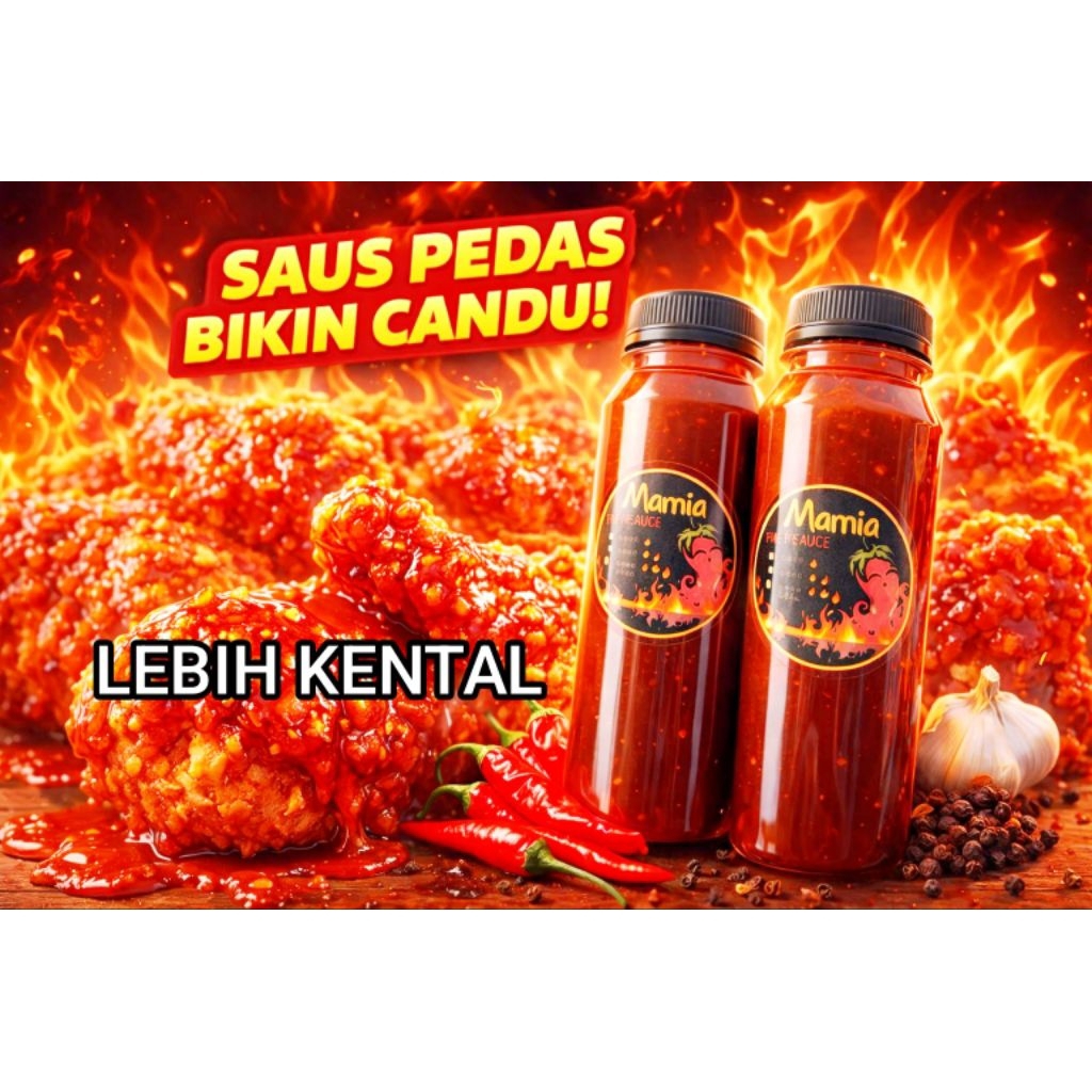 SAUS PEDAS/SAUS BARBEQUE/SAUS ALA RICHEESE/SAUS KENTAL 250GR/500gr/1000gr