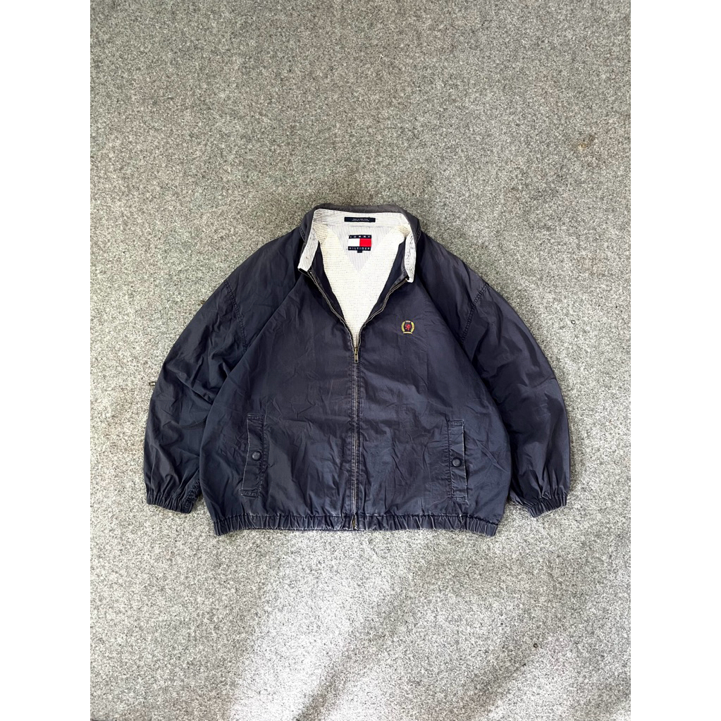 VINTAGE TOMMY HILFIGER SMALL LOGO HARRINGTON JACKET