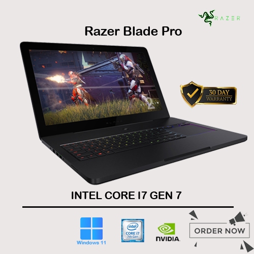 LAPTOP GAMING RAZER BLADE PRO / CORE I7 GEN 7 / VGA GTX 1080 / 17 INCI / TOUCHSCREEN