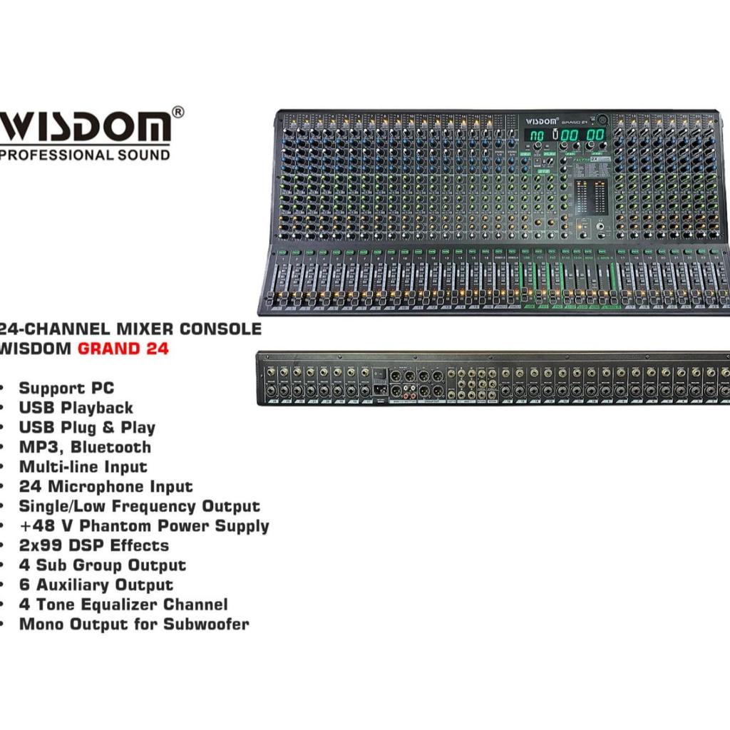 Mixer Wisdom Grand24 / Grand-24 / Grand 24 Professional Mixer Audio 24channel - ORIGINAL