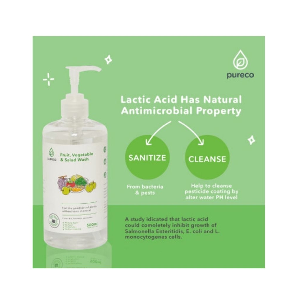 PURECO liquid Fruit veggie and salad wash