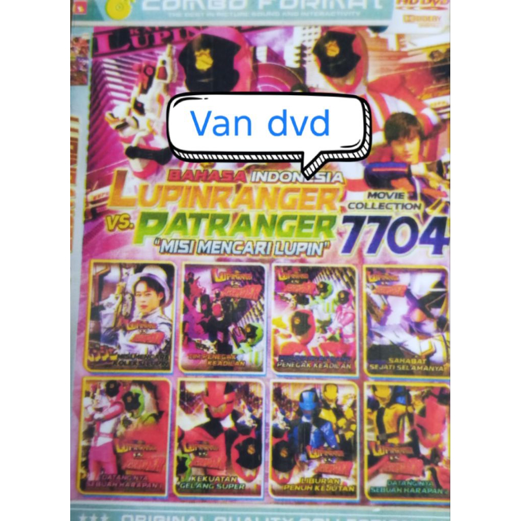 KASET KARTUN ANAK ANAK LUPINRANGER VS PATRANGER 7704