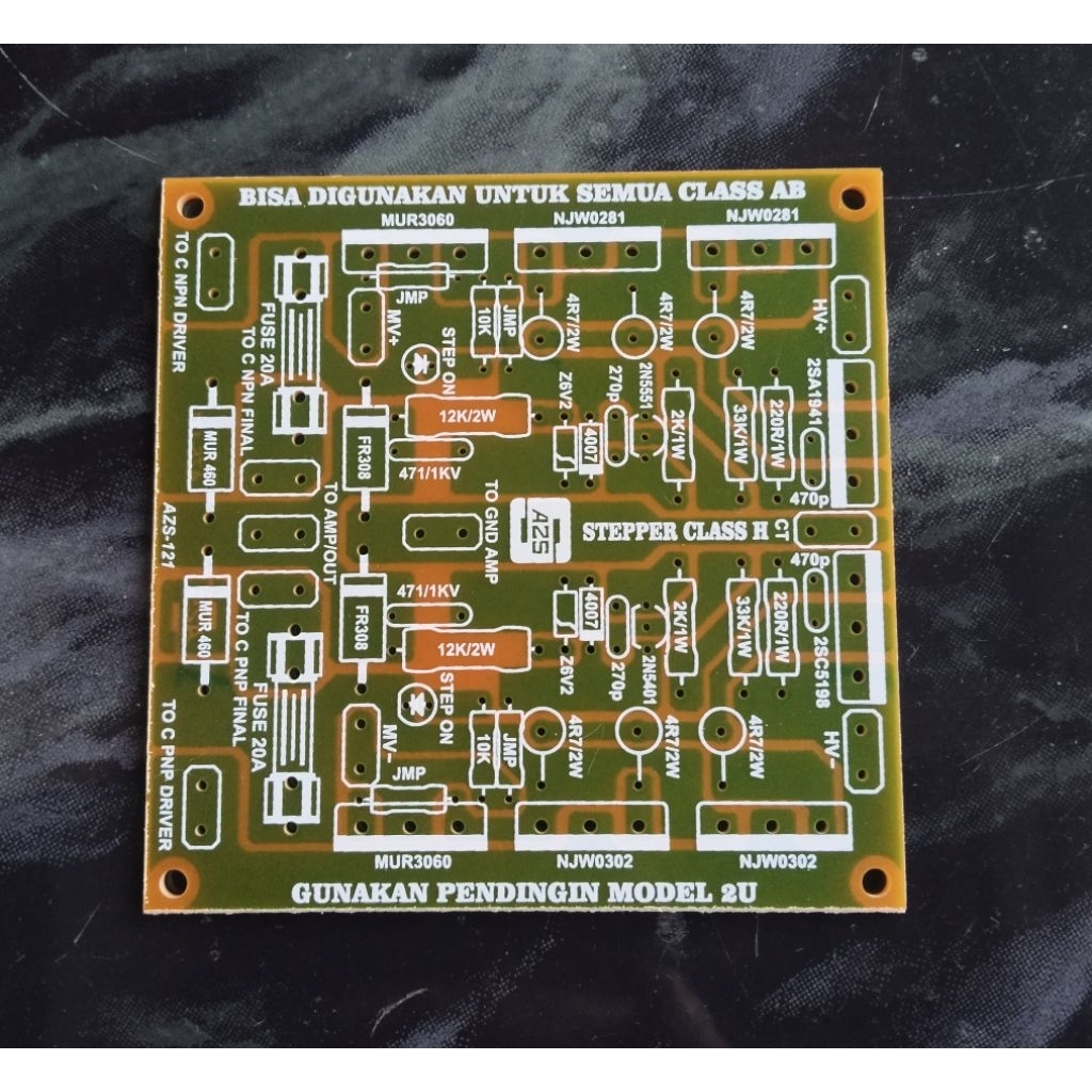 PCB Stepper Class H Untuk Semua Driver Class AB