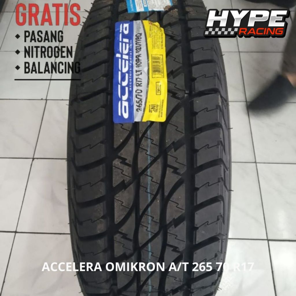Ban Tubles ACCELERA OMIKRON AT 265/70 R17 Standar Pajero,Fortuner