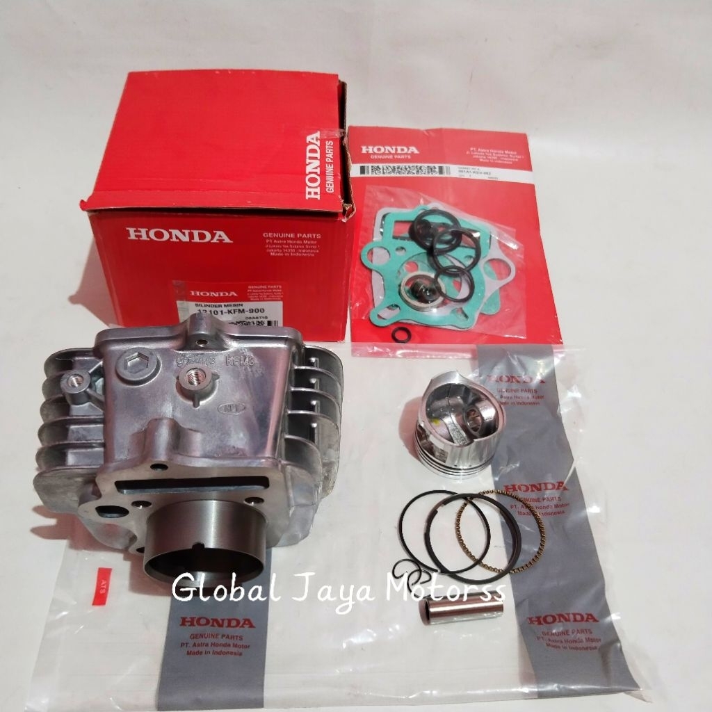 Blok seher Cylinder KFM Honda Supra fit new Lagenda Revo lama 100cc blok+piston+topset
