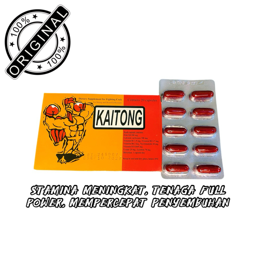 KAITONG vitamin ayam aduan original isi 20