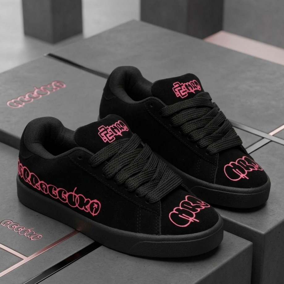 SB MARABUKA - Sepatu GRAFITI Hitam Fanta Sepatu Sneakers Pria Wanita Sepatu Gemuk Skate Shoes